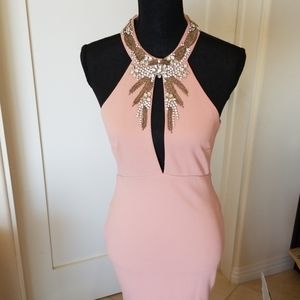 Pink beaded gown
